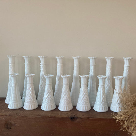 Vintage Milk Glass Rentals (Price is per table)